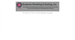 Desktop Screenshot of boudreauplumbingandheating.com