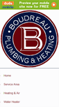 Mobile Screenshot of boudreauplumbingandheating.com