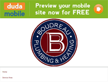 Tablet Screenshot of boudreauplumbingandheating.com